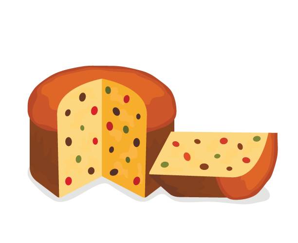 ilustrações de stock, clip art, desenhos animados e ícones de ððµñð°ññ - fruitcake cake fruit dessert