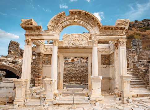 Hadrian Temple in the ancient city of Ephesus