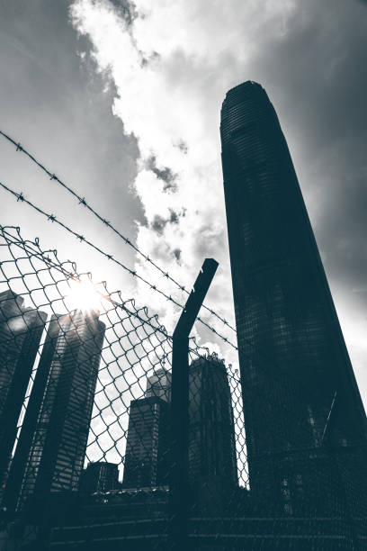 istock Construction Site and Skyscrapers, Central District, Hong Kong 1300082260