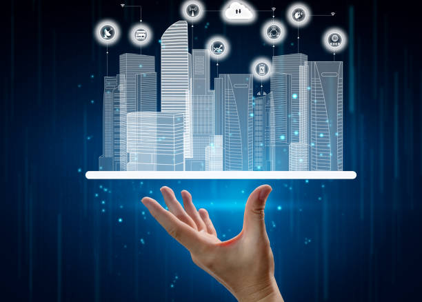 istock Advanced communication and global internet network connection in smart city 1300085213