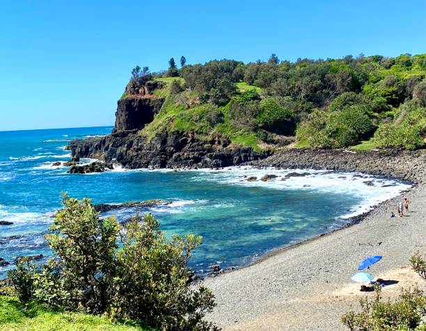 istock Blue Ocean Blue Sky Green Headland Paradise 1300087678