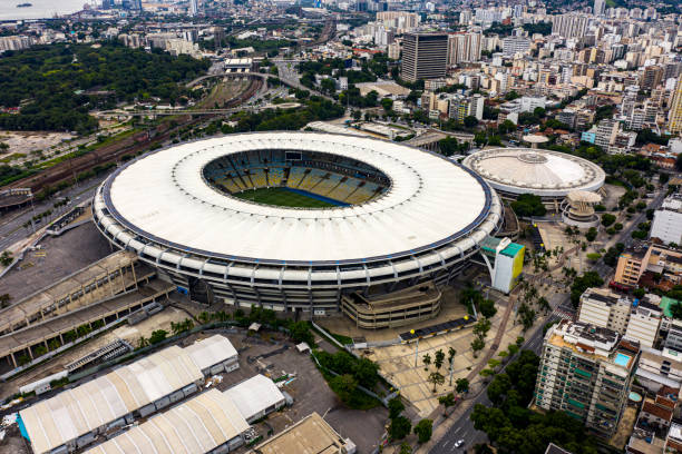 マラカナスタジアム。ブラジルのサッカー。 - brazil stadium maracana stadium sport ストックフォトと画像