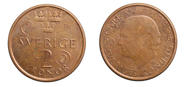 istock 2 swedish kroner coin isolated on white background 1300097670