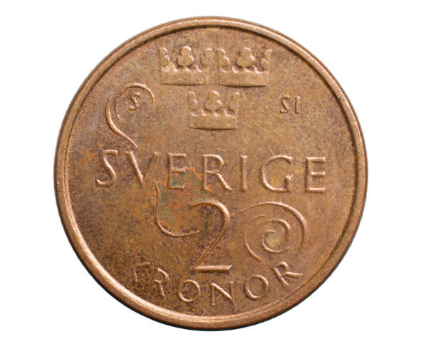 istock 2 swedish kroner coin isolated on white background 1300097764
