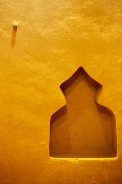 istock A niche on a yellow wall 1300099903