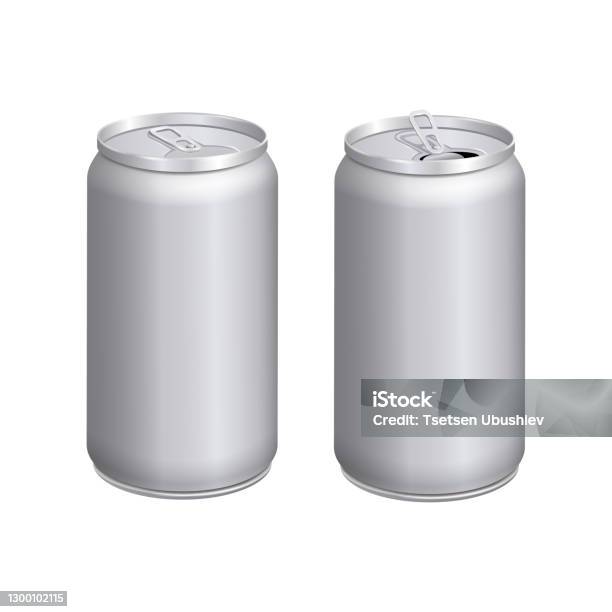 맥주 캔 소다 캔 빈 모의 현실적인 알루미늄 용기 캔을 열고 닫힙시면 캔이 열립니다 흰색 배경에 절연 알루미늄 캔 3차원 형태에 ...