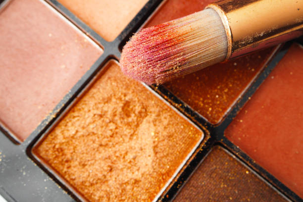 istock Eye shadows make-up cosmetic palette close up 1300104754