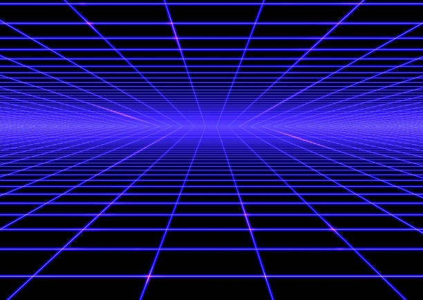 3D illustration background,3D rendering  perspective, perspective of a square cube or honeycomb grid. With a darker gradient background shadow to be used as a technology background