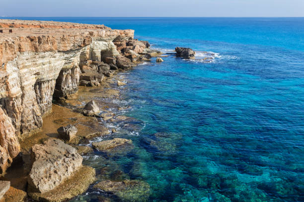 istock emerald mediterrain sea coast, cyprus island 1300109472