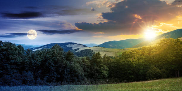 istock time change above summer mountain landscape 1300110396