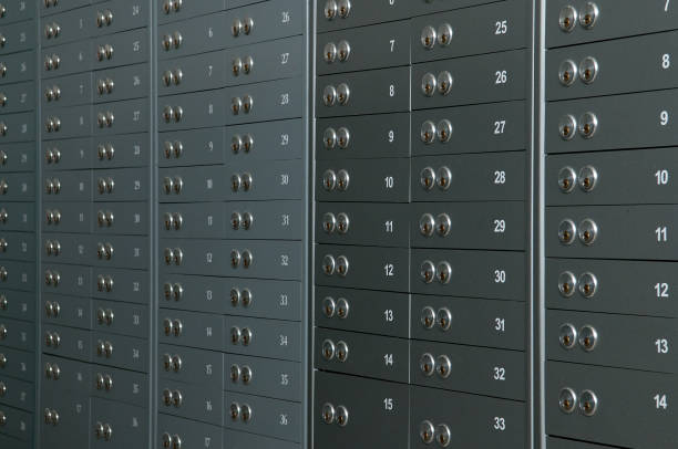istock Bank Vault Safety Deposit Box . 1300115666