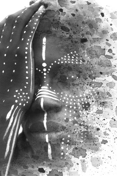 A high contrast surreal portrait