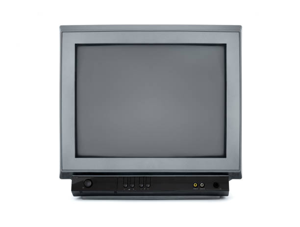 istock Portable television from the 80s - on white background 1300118718
