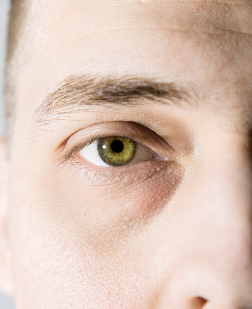 Male eye green color close-up Male eye green color close-up drooping photos stock pictures, royalty-free photos & images
