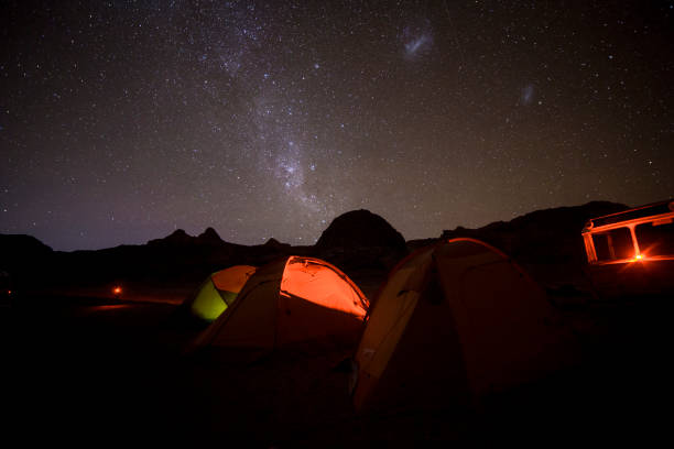 istock Camping under the sky in the Atacama desert 1300119768