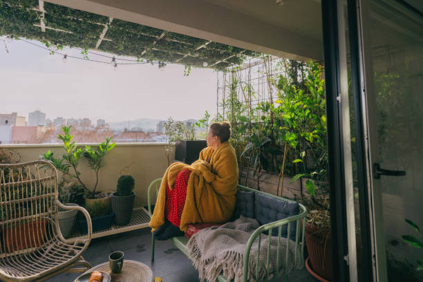 istock Relaxing morning on my terrace 1300122851