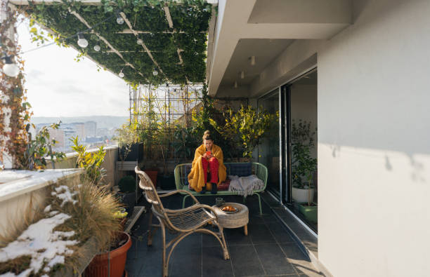 istock Relaxing morning on my terrace 1300123054