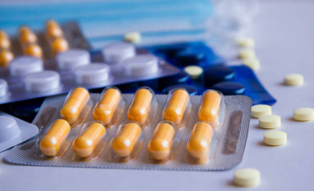 istock pills and tablets in blister packs 1300127571