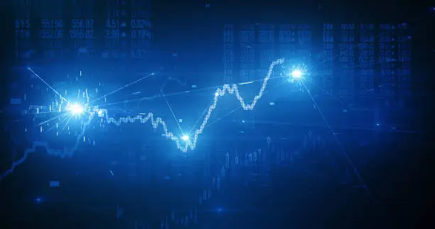 Financial graphs and figures, perfectly usable for all kind of topics related to business, finance and stock exchange.