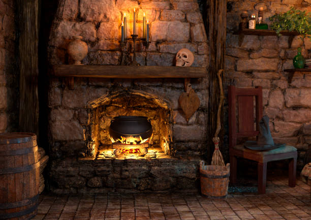 istock 3D illustration medieval fairy tale cottage 1300135224
