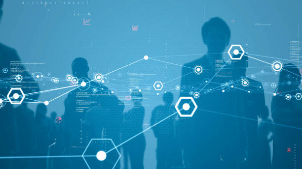 istock People network concept. Group of person. Teamwork. Human resources. 1300138412