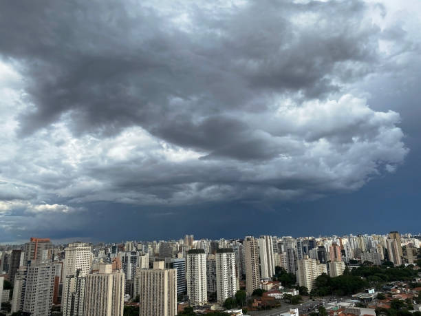 istock Storm in the big city. 1300140666