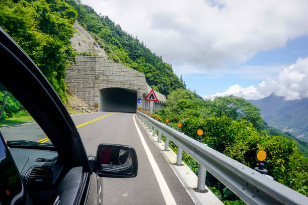 istock Beautiful mountain road in Taiwan 1300144892