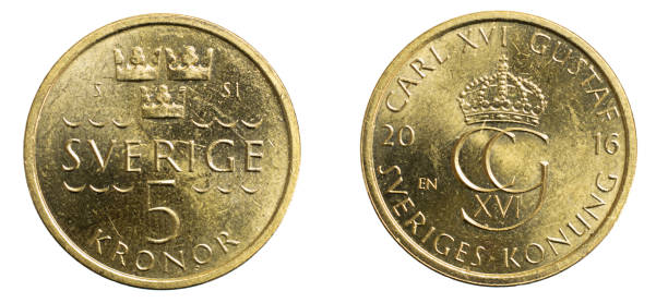 istock five swedish kroner coin isolated on white background 1300153252