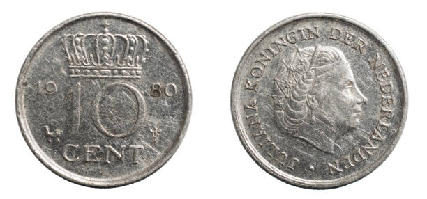 istock ten dutch cents coin isolated on white background 1300153326