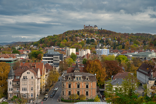 view on city coburg in franconia germany
