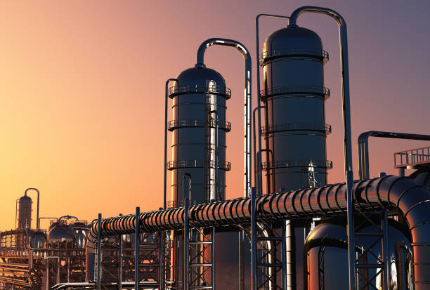 istock Tubes of factory 1300154629