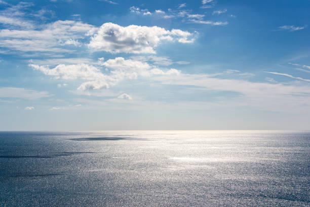 istock blue sky and calm sea for background 1300154876