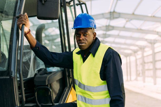 istock Portrait of an afro-American worker on construction site 1300155582