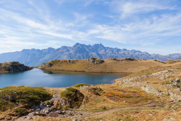 istock Lac Noir and Belledonne Mountain Range, summer 1300156520