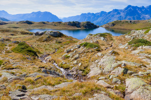 istock Lac Noir and Belledonne Mountain Range, summer 1300156564