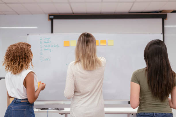 istock Multi-ethnic group of female leaders brainstorming 1300161951