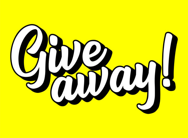 istock Hand sketched GIVEAWAY word. Lettering for poster, banner, label, sticker, flyer, header, card, advertisement, announcement. 1300162072