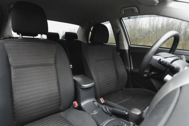 istock Car interior, part of front seats, close 1300163733