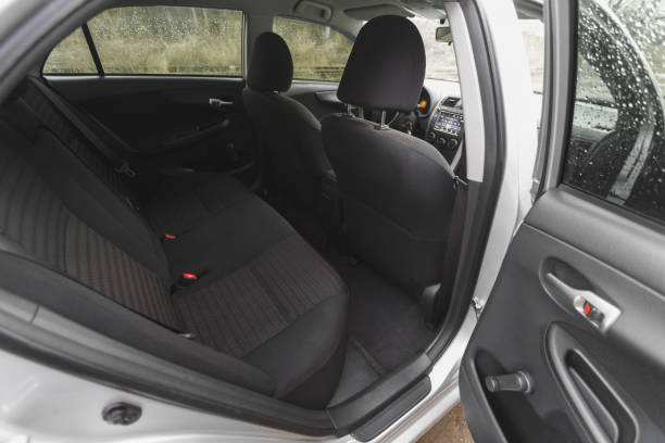 istock Car interior, part of back seats, close 1300163764