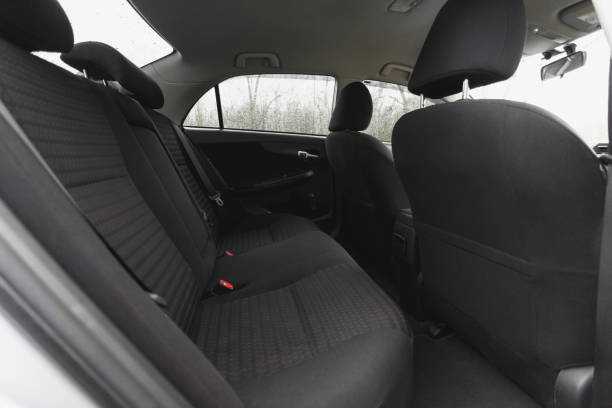 istock Car interior, part of back seats, close 1300164673
