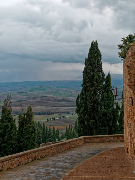 istock Tuscany, panoramic landscape in winter time - Italy 1300164818