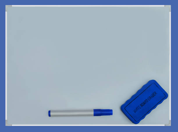 Blank Whiteboard isolated on white background. 3D render