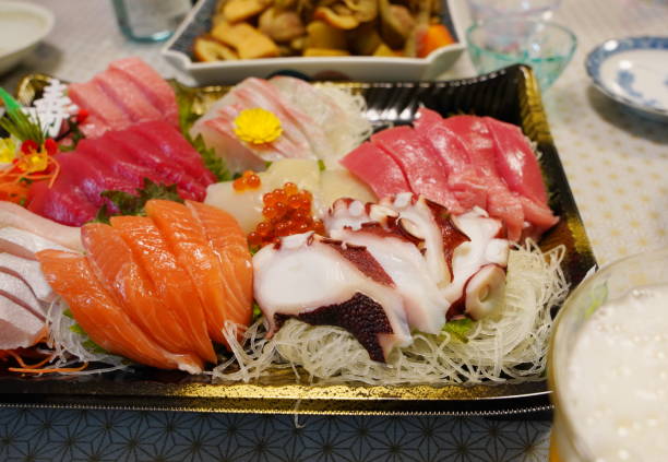 istock Japanese New Year traditional food 1300172076
