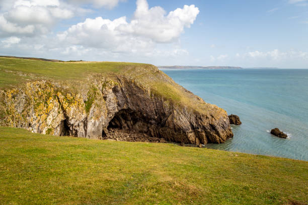 istock Beautiful and rocky coast in Wales. 1300173058