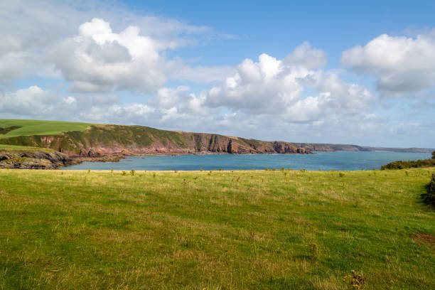istock Beautiful and rocky coast in Wales. 1300173079
