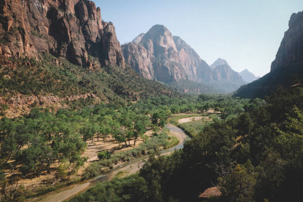 Zion Canyon in Mid September looking like Heaven in Springdale, UT, United States