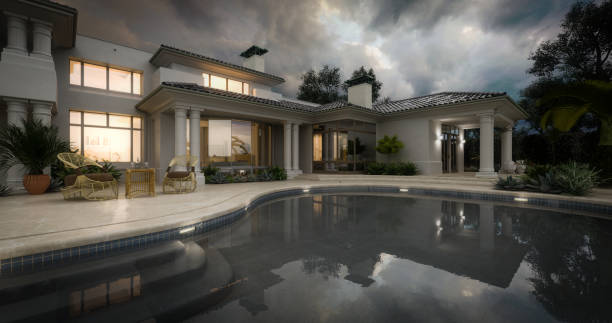 Exclusive Luxury Villa with Swimming Pool (Dusk)