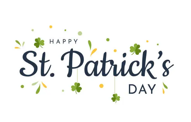 Vector illustration of Saint Patrick's Day card, background. Vector