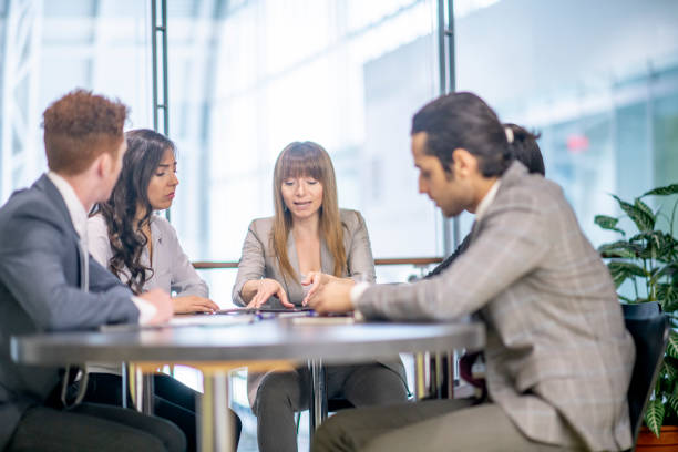 istock Multi ethnic group of business workers 1300188234
