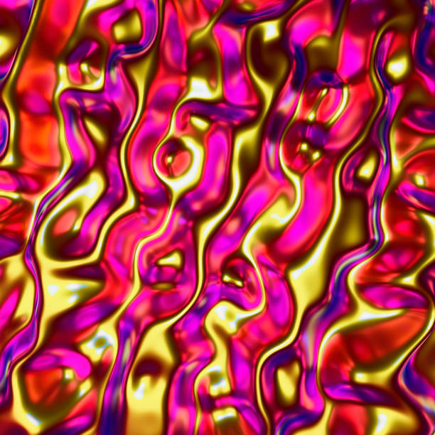 istock Abstract holographic background, modern fabric material, vivid rainbow wallpaper, 3d illustration 1300188819